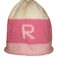 Rugby Initial Hat - Custom Knits for Baby