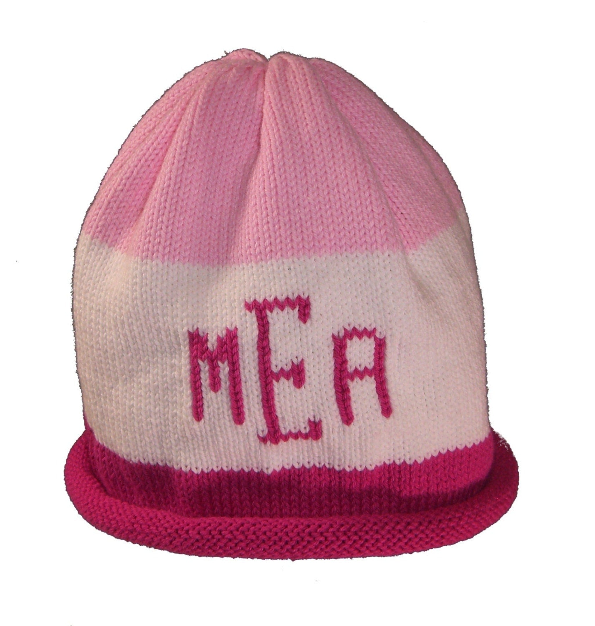 Rugby Monogrammed Baby Hat - Custom Knits for Baby