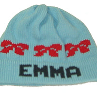 Personalized Name Hat for Little Girls - Custom Knits for Baby