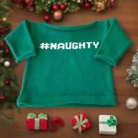 #Naughty #Nice Reversible Sweater for Children