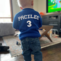 personalized ny giants baby sweater