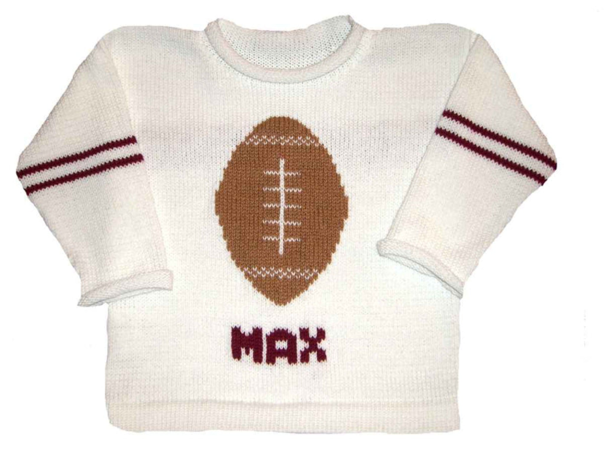 Personalized Football Jersey for Children - Custom Knits for Baby