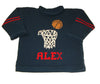 Personalized Basketball with Net sweater - Custom Knits for Baby