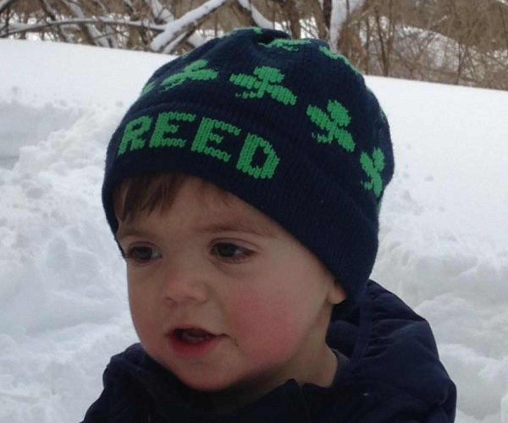 Personalized St. Patricks Day Shamrock Hat - Custom Knits for Baby