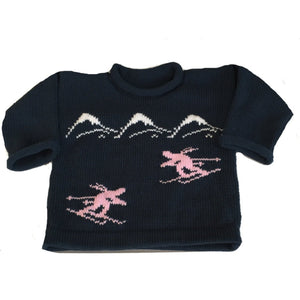 Downhill Racer Ski Sweater Personalized - Custom Knits for Baby