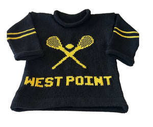 West Point Lacrosse Team Spirit Sweater - Custom Knits for Baby